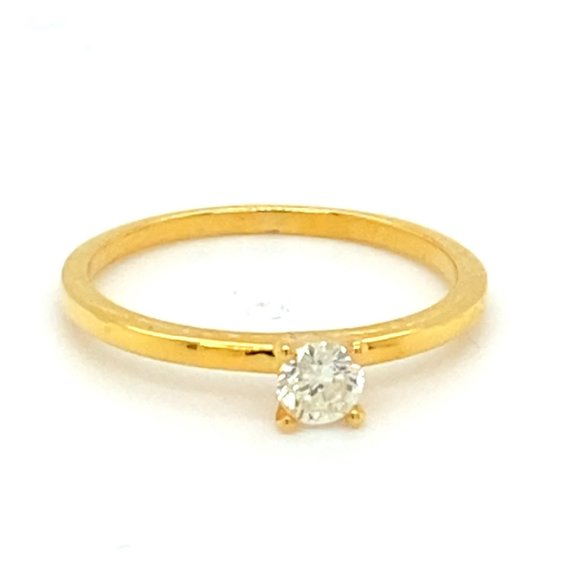 ESTATE WIDE .42CT DIAMOND 14KT YELLOW GOLD CIRCLE OF LIFE BY  Diamond .42ct Solid 14K Yellow Gold Ring